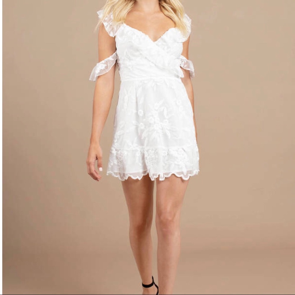 Tobi White Lace Dress